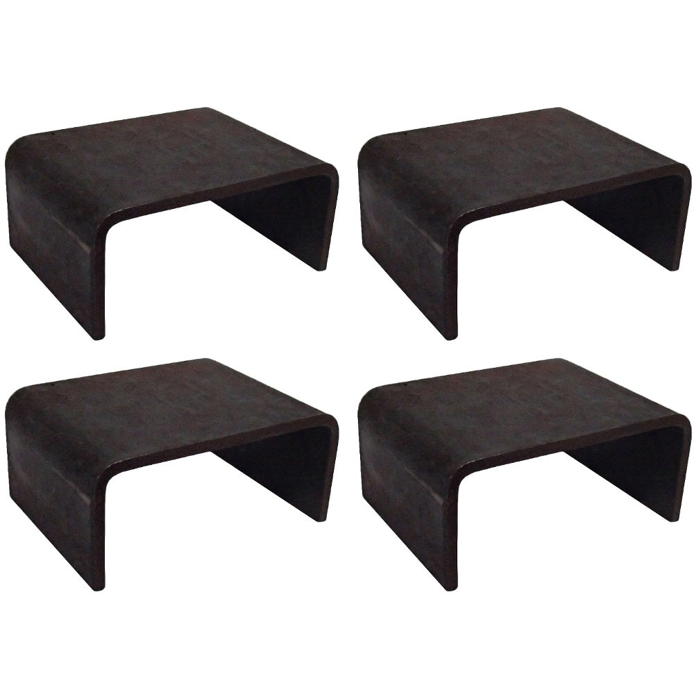 RELIABLE AFTERMARKET PARTS, INC® (Pack of 4) 2x4 Steel Weld On Stake Pocket Brackets fit eTrailer HW03 080 Trucks