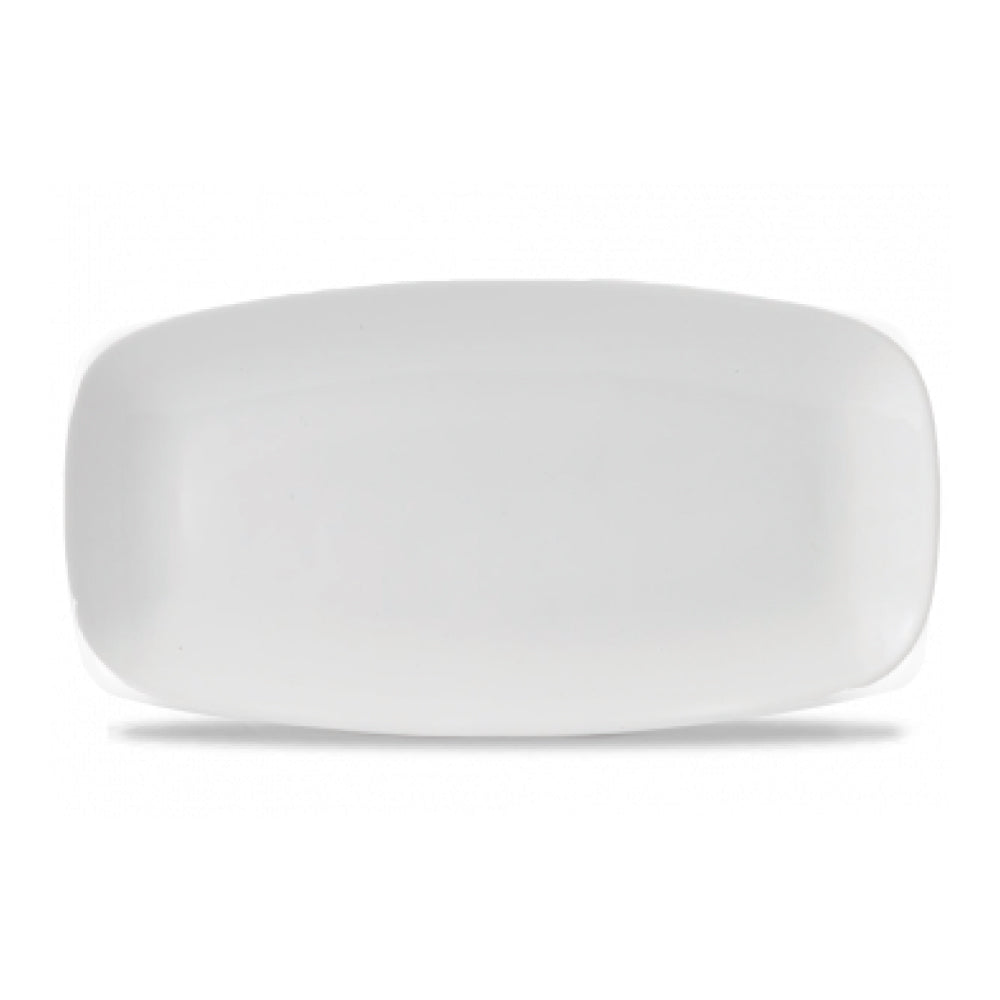 Churchill 13.95" X 7.45" X Squared Super Vitrified Chef's Oblong Platter   12/Case   WH XO141