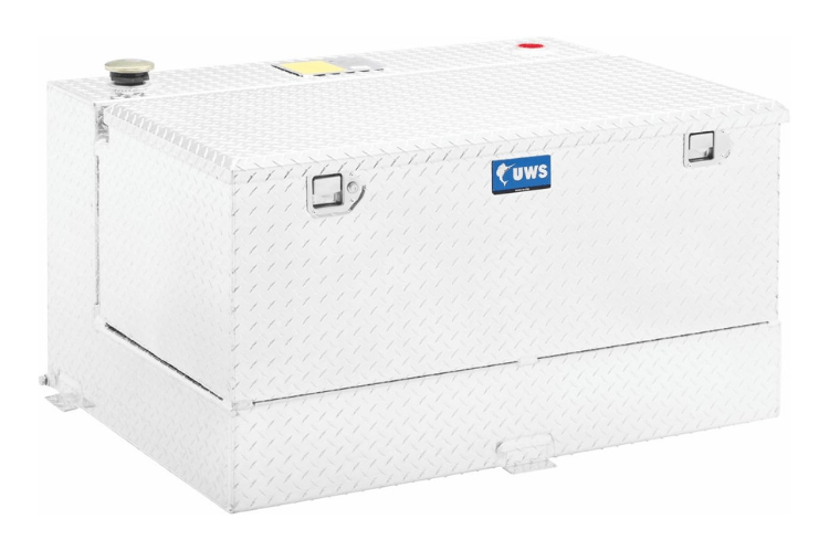 UWS TT 45 COMBO Ford F250/F350 Superduty 2017 2022 45 Gallon Combo Bright Aluminum Fuel Transfer Tank