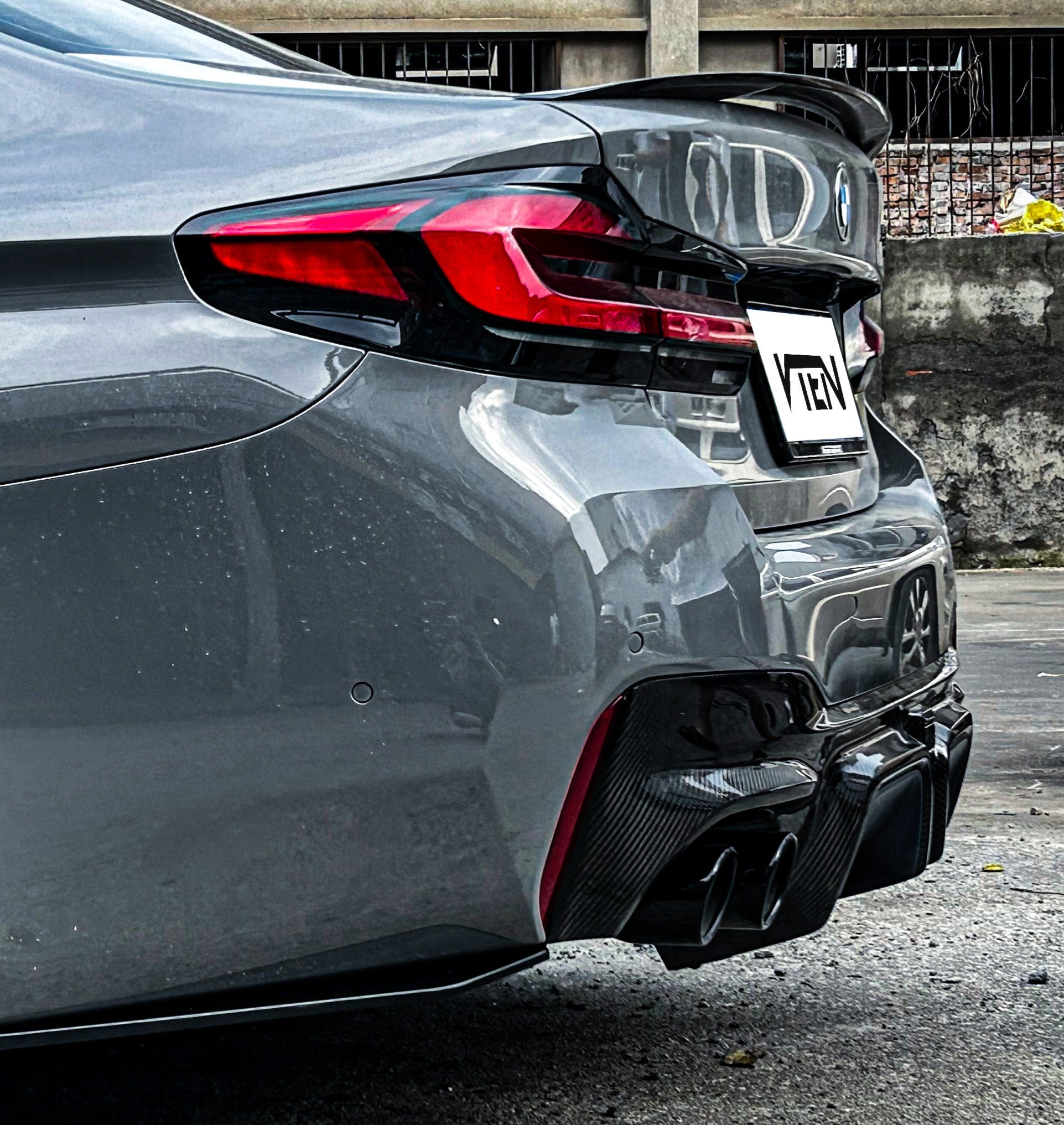 VTEN V2 Rear Canards for BMW M5/M5C F90 2018 ON & 5 Series 540i M550i G30 G31 2017 ON ABS