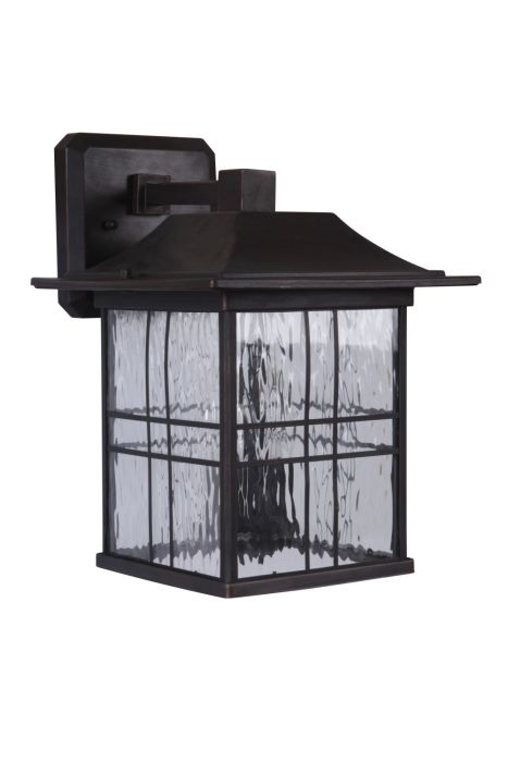 CRAFTMADE Dorset 2 Light Medium Outdoor Wall Lantern in Aged Bronze Brushed