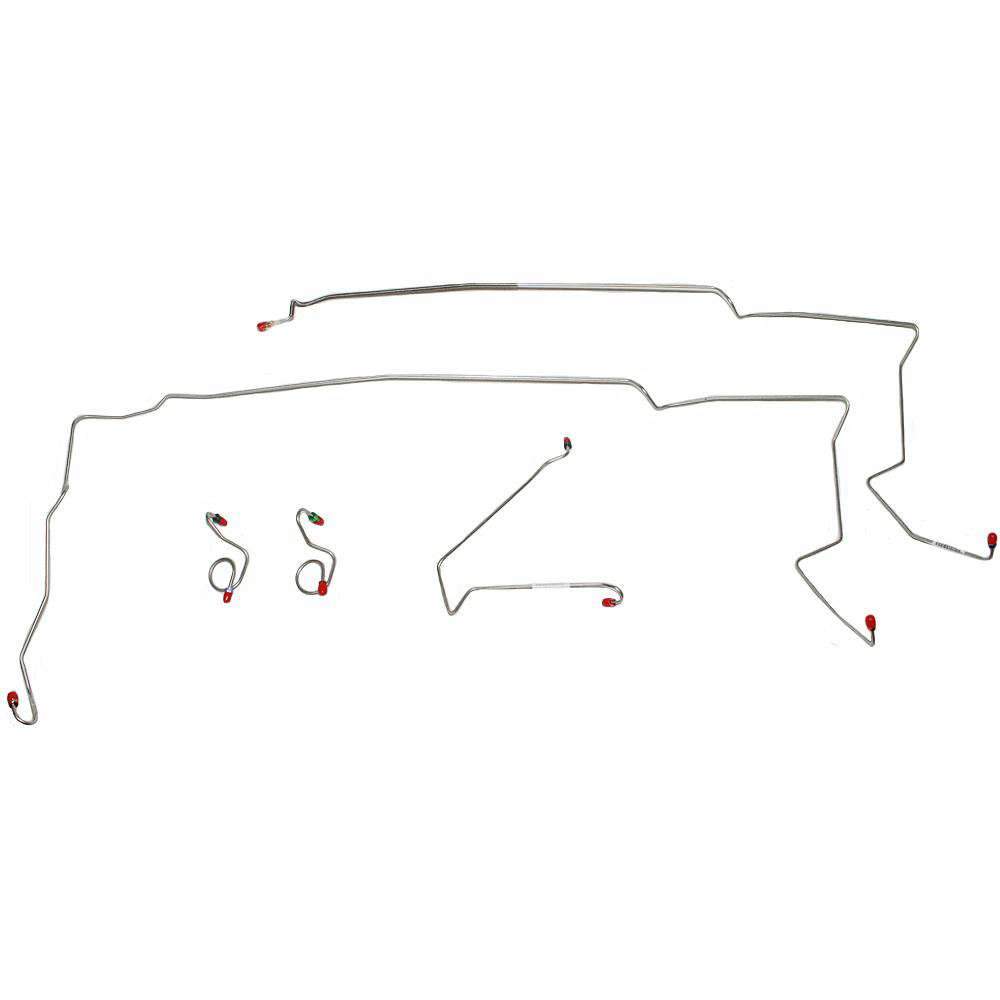 FINE LINES ZKT8401OM  84 86 Ford Mustang SVO, Front Brake Line Kit; Steel