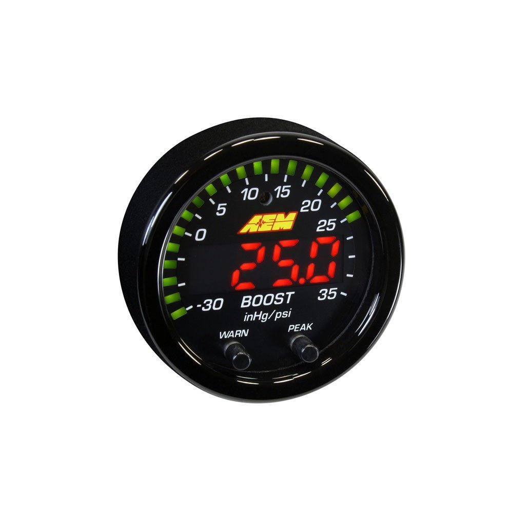 TORQUEGT AEM X Series Boost Pressure Gauge 15PSI / 1BAR