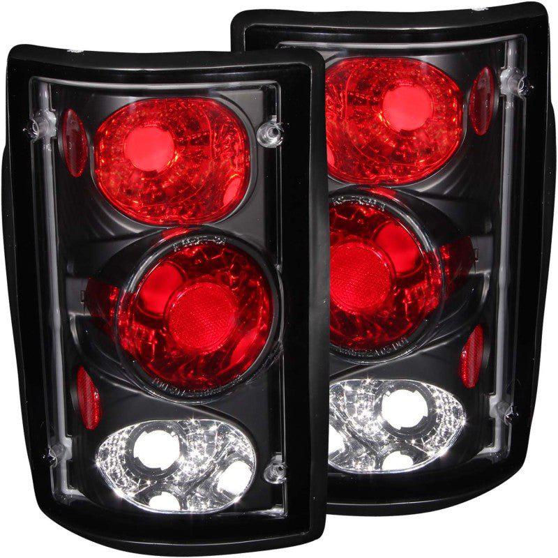 ANZO 2000 2005 Ford Excursion Taillights Black