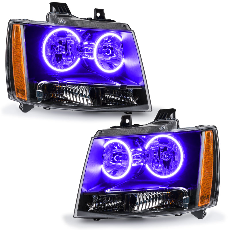 Oracle Lighting 07 14 Chevrolet Suburban Pre Assembled LED Halo Headlights  UV/Purple