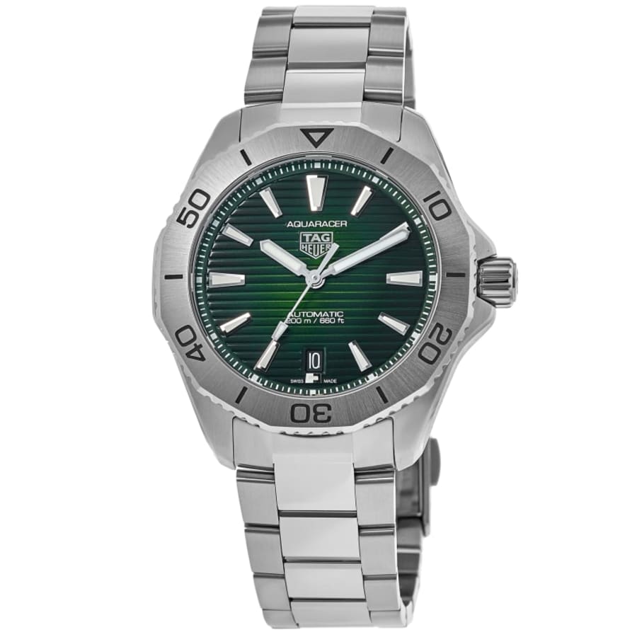 2818 Tag Heuer Aquaracer Professional 200 Green Dial Steel Men's Watch
