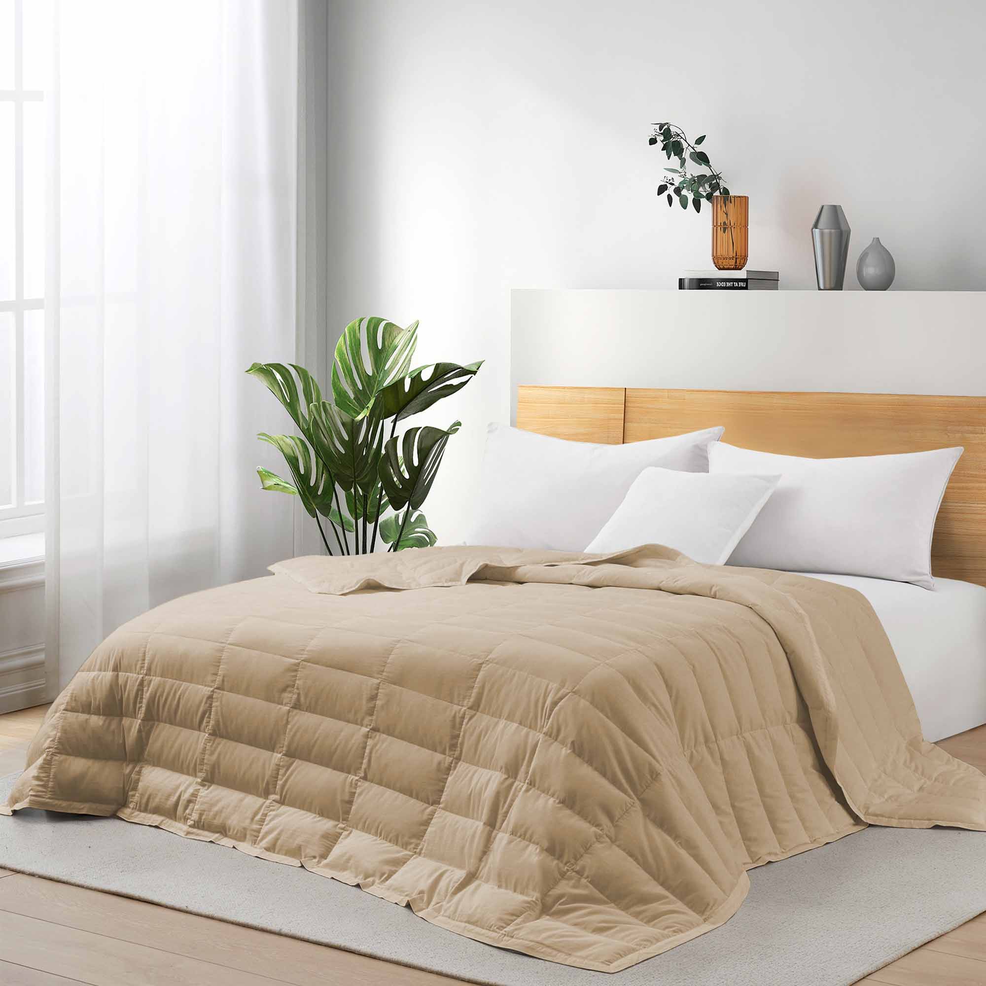 2239 TENCEL Lyocell Lightweight Cooling Down Bed Blanket Comforter  King or Queen Size Quilt
