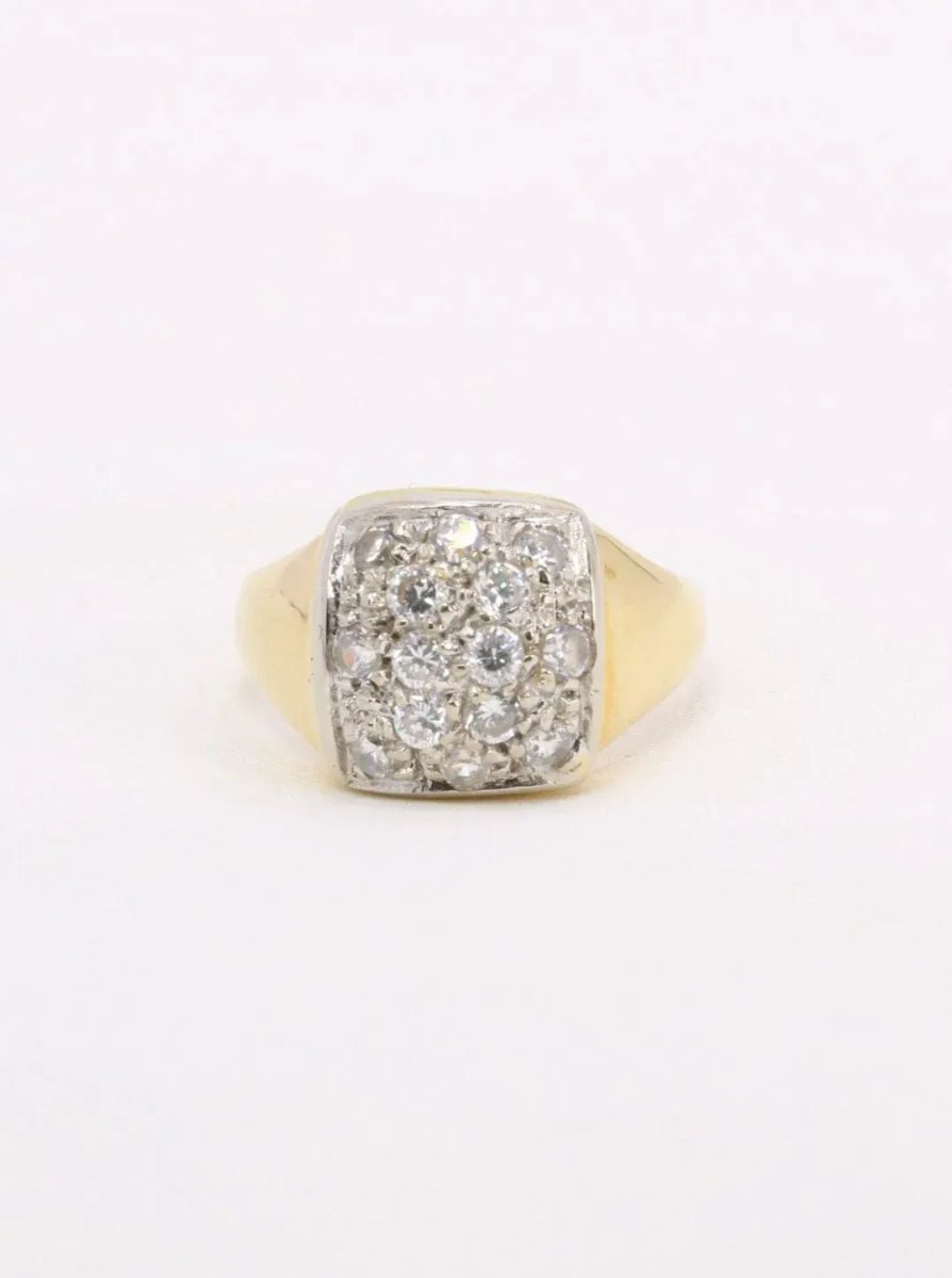 MAISON SAPIR Bague vintage or diamants 0 6 carat