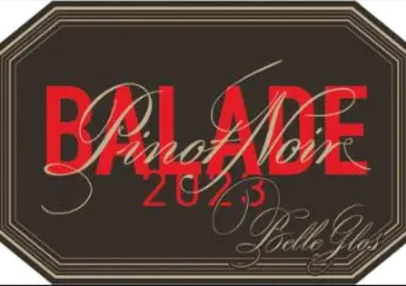 SOUTHERN WINE & SPIRITS Belle Glos Pinot Noir Balade 2023   750ml