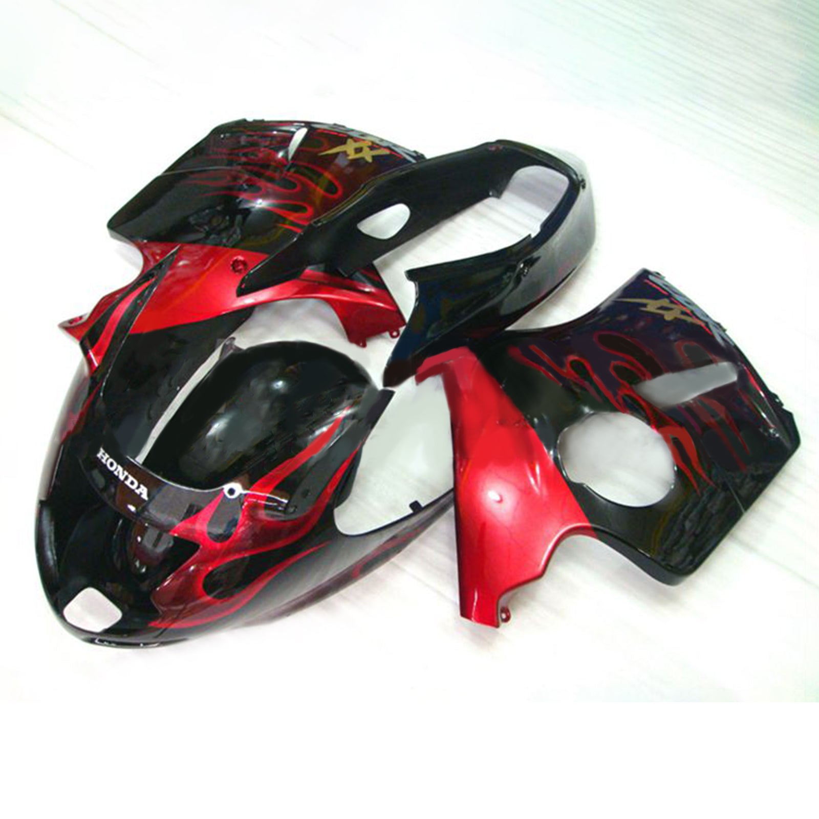 VIPIH Amotopart Honda CBR1100XX SuperBlackBird 1996 2007 Fairing Kit Bodywork ABS