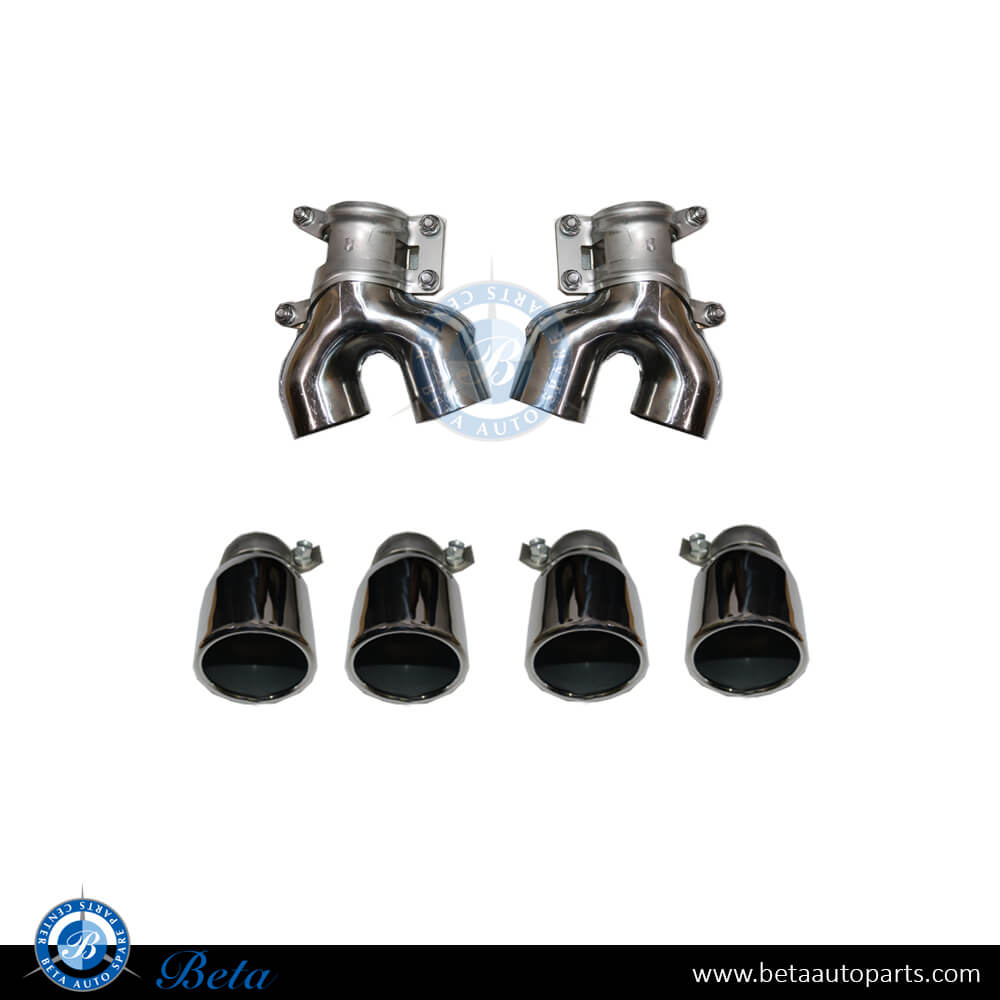 BETAAUTOPARTS BMW 5 Series G30 (2017 2023), Exhaust Tips M5 Look (Silver), China, 18308631958 / 18308631959