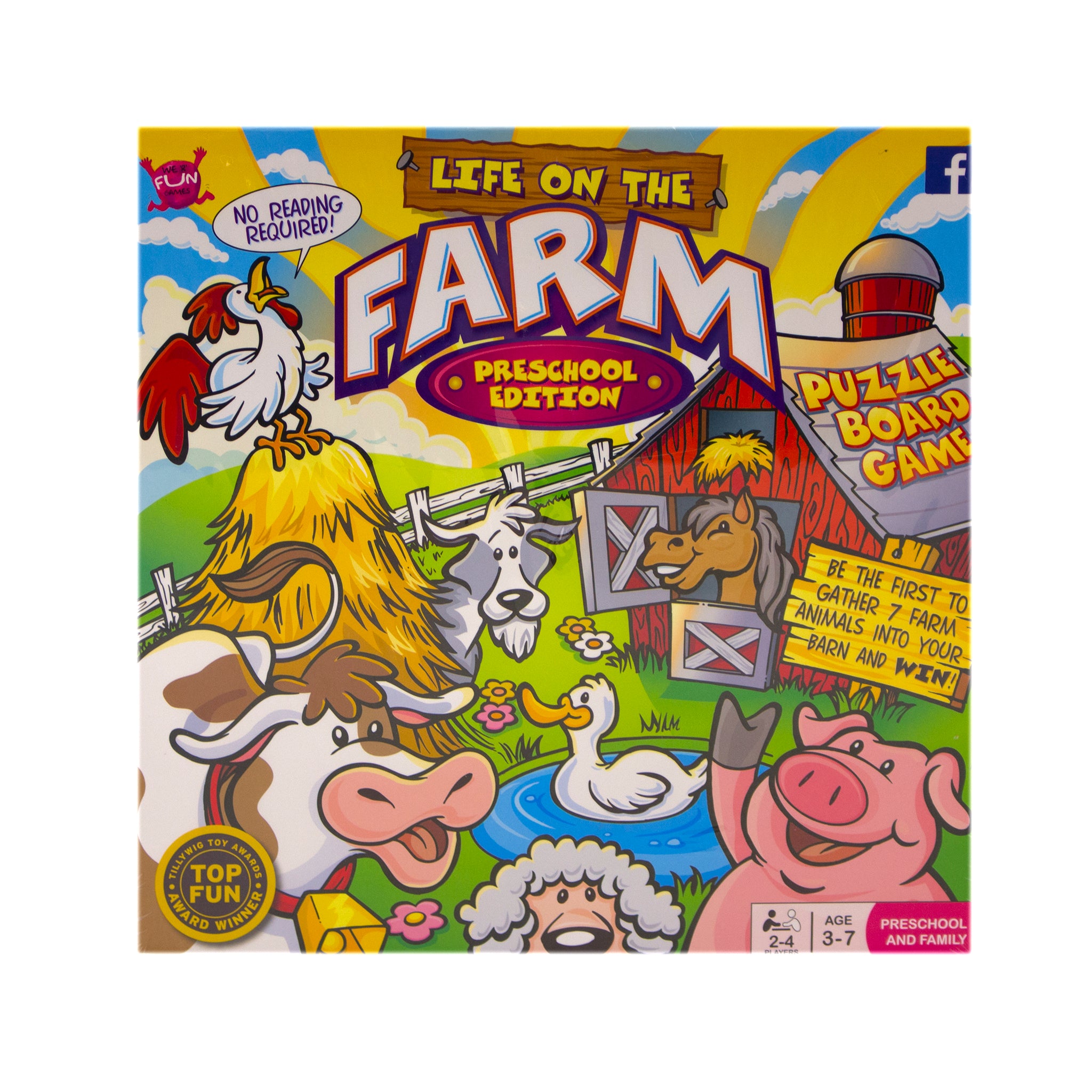 WE R FUN Life on the Farm Preschool Board Game 10111