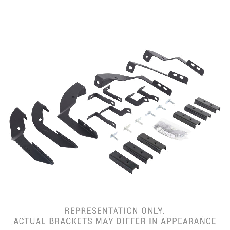 Go Rhino 15 19 Chevy Silverado 2500HD Mounting Brackets (V Series V3/RB10 Slim/RB20 Slim)   Tex. Blk