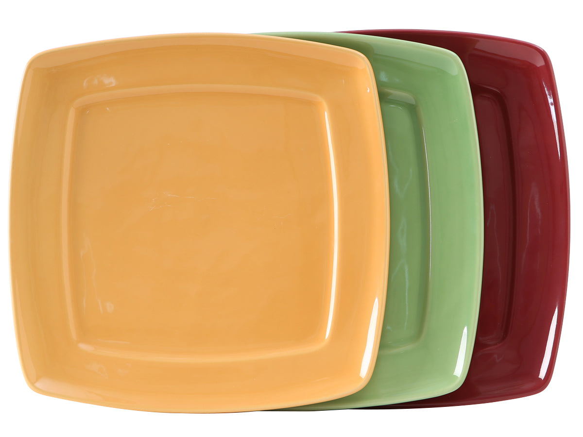 2298 Accessories Square Plate 11"  12 Pieces
