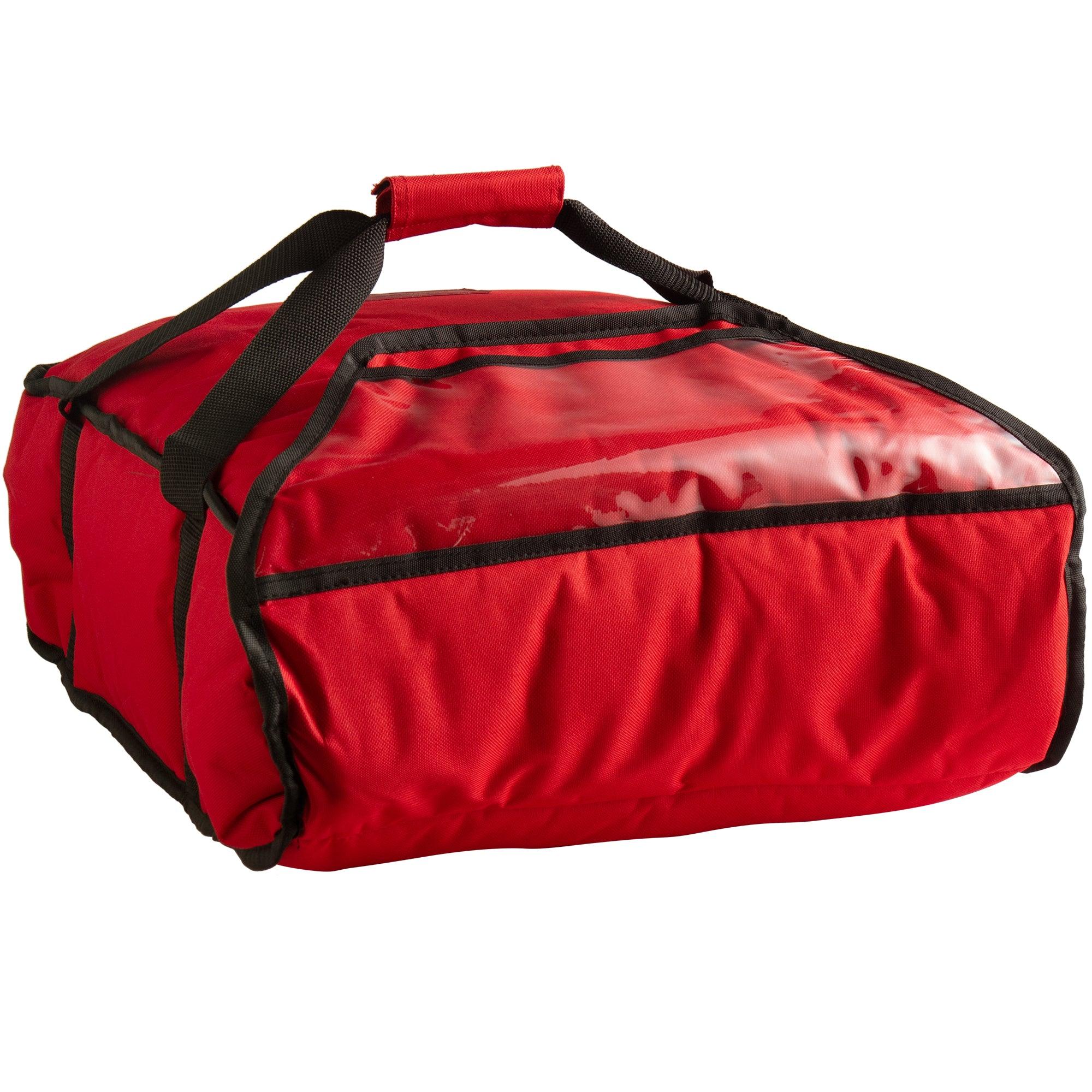 Cambro GBP216521 17.5" x 17.5" x7.5" Insulated End Loading Pizza Delivery GoBag   Red
