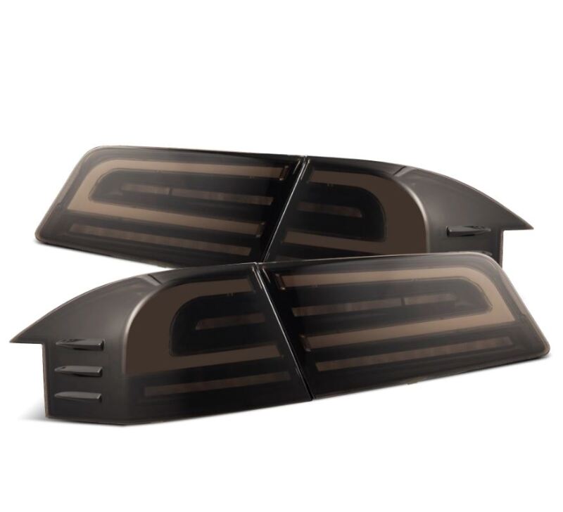 AlphaRex 12 21 Tesla Model S LUXX Series LED Tail Lights   Black