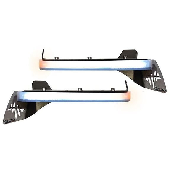 Quake LED 9.5" x 0.75" Slim Chop Kit DRL w/ Sequential Switchback Turn Signal & Side Marker Light for 18 24 Jeep Wrangler JL & Gladiator JT
