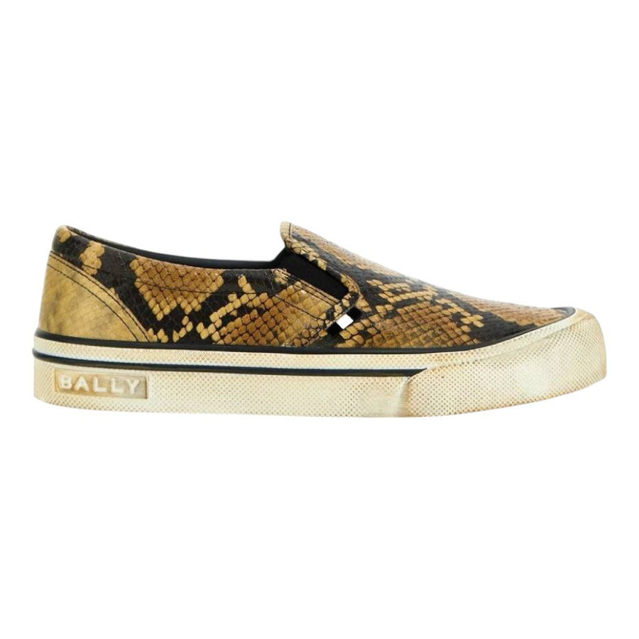 2507 Bally Leory 6304242 Women's Snakeskin Effect Leather Sneakers