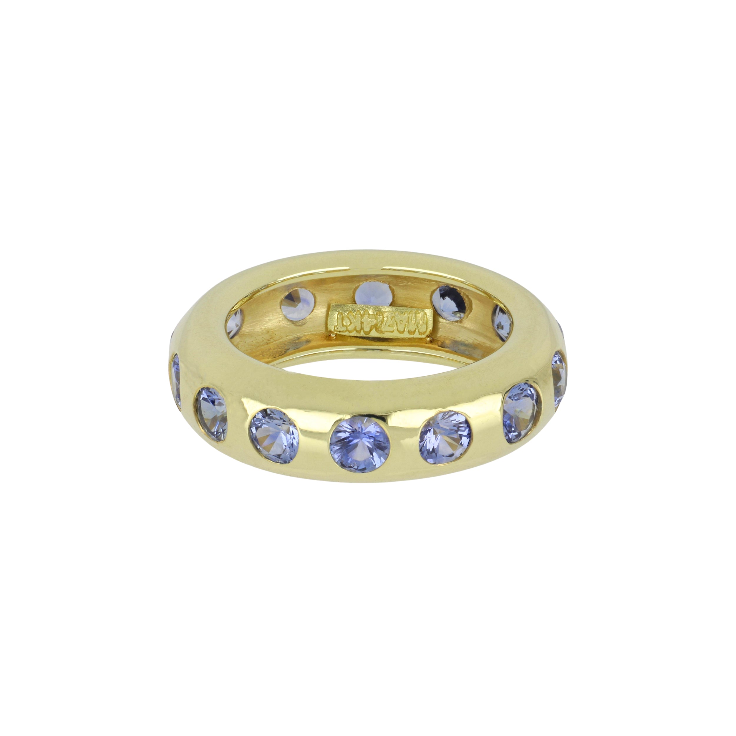 MAZZA COMPANY Mazza 14K Gold Sapphire Donut Band