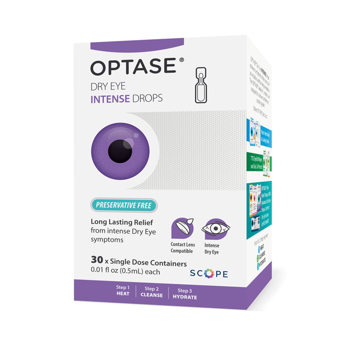 OPTASE Intense Eye Drops Single Dose Units   Preservative Free (30ct. Vials)