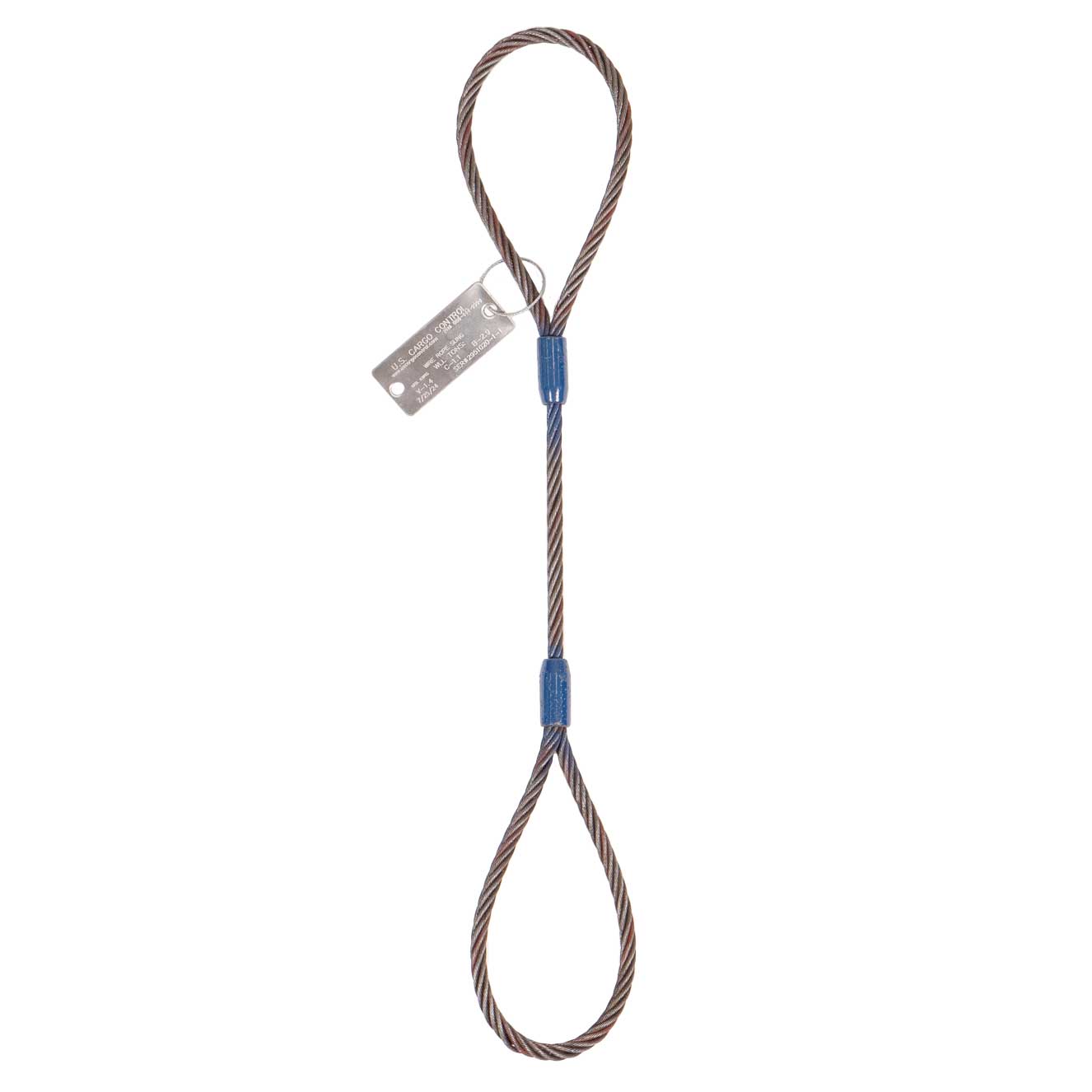 US CARGO CONTROL 7/8" x 20' Standard Eye Wire Rope Sling Domestic