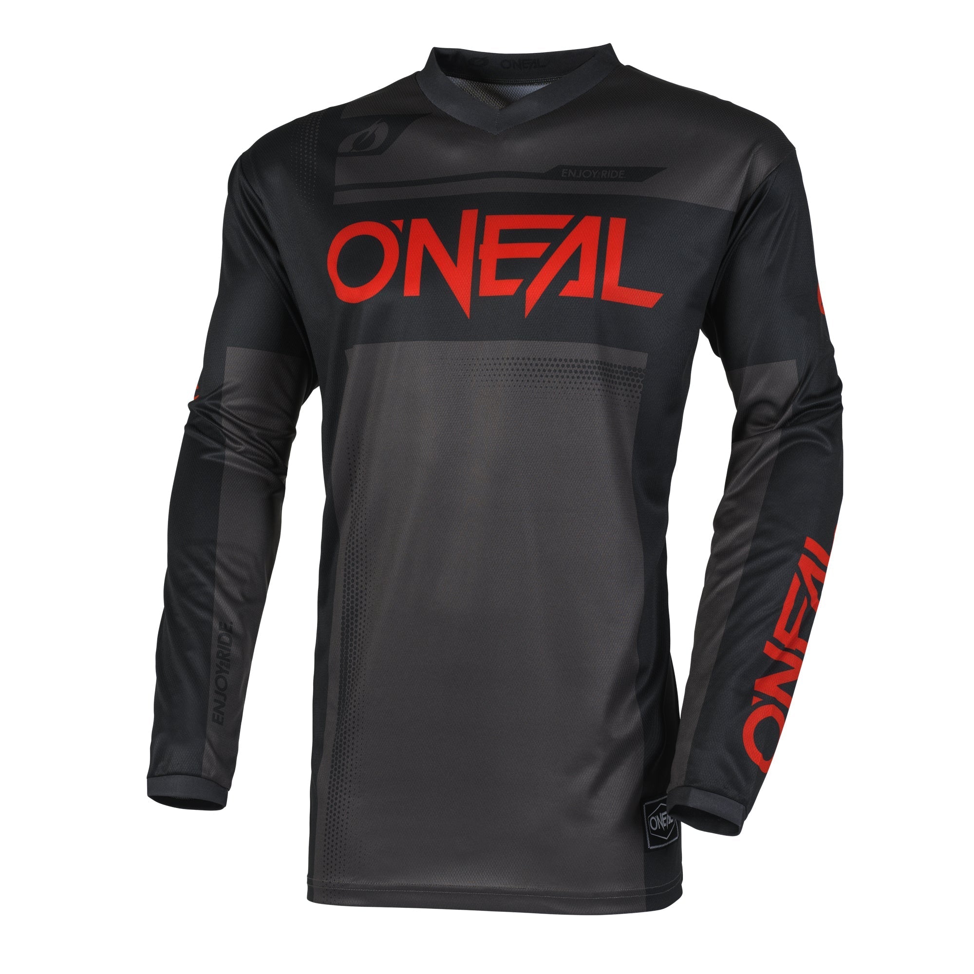 ONEAL Motocross Jersey 242 O'Neal Element Racewear Black / Grey / Red Motocross Jersey