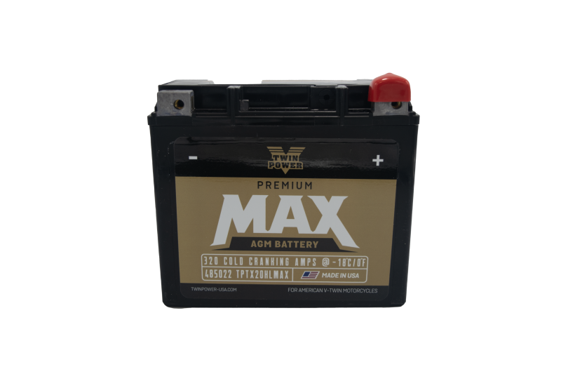 TWINPOWER Twin Power GYZ 20HL Premium MAX Battery Replaces H D 65989 97A Made in USA 320 CCA