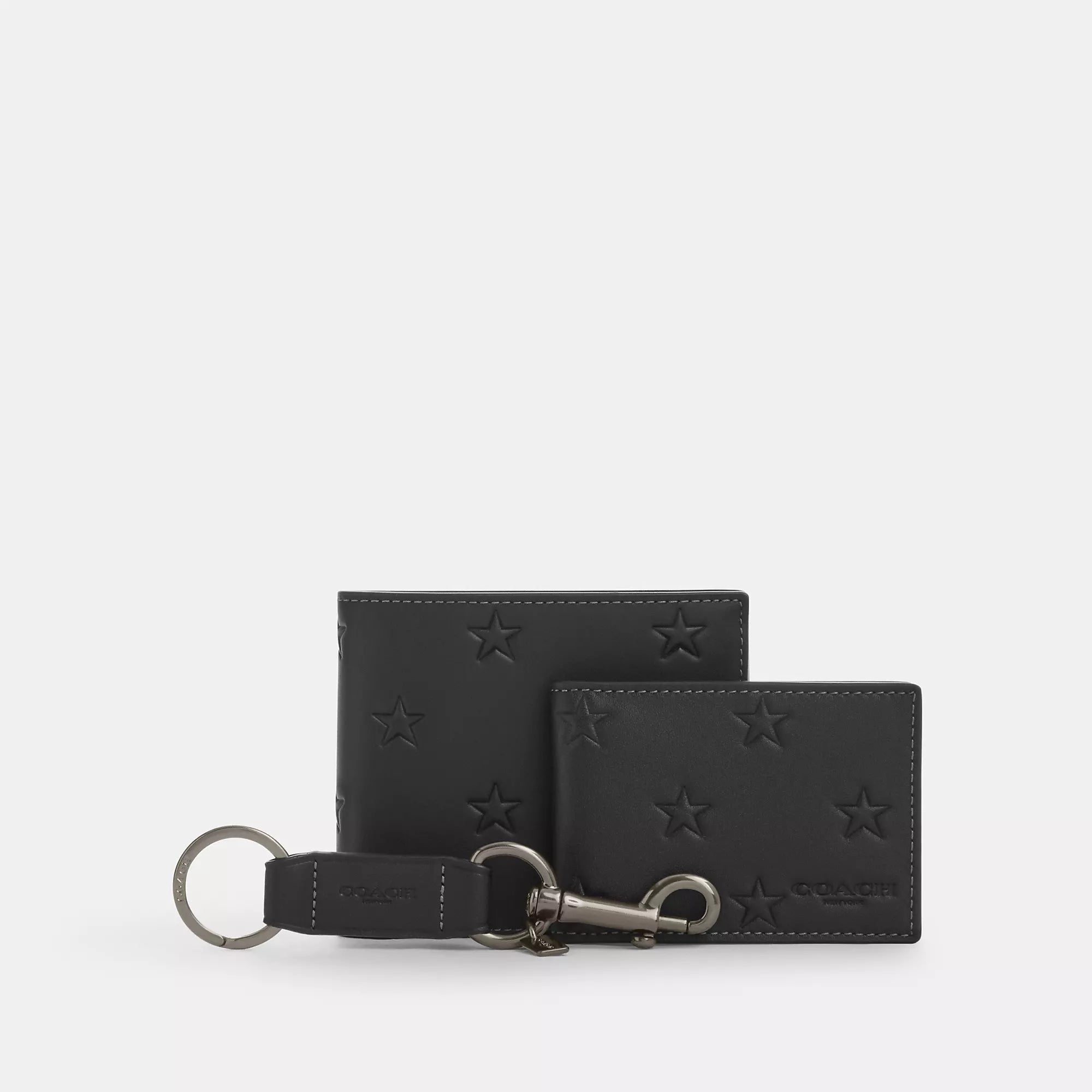 2037 Coach Outlet Boxed 3 In 1 Wallet Gift Set With Star Print