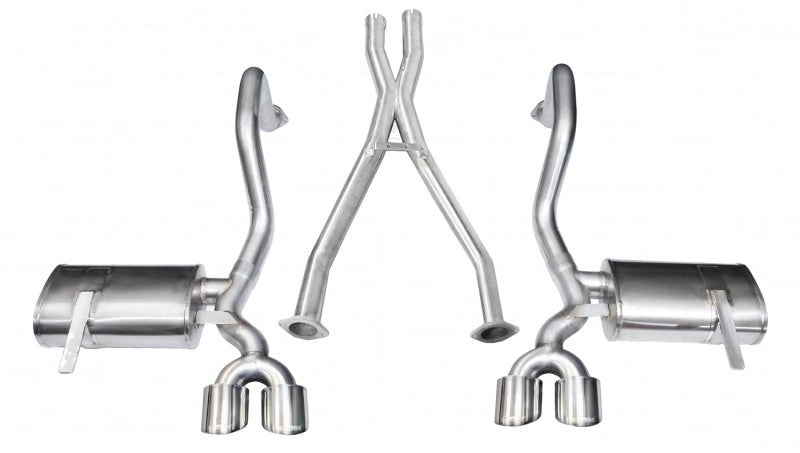 CORSA PERFORMANCE Corsa 1997 2004 Chevrolet Corvette C5 Z06 5.7L V8 Polished Xtreme Cat Back + XO Exhaust