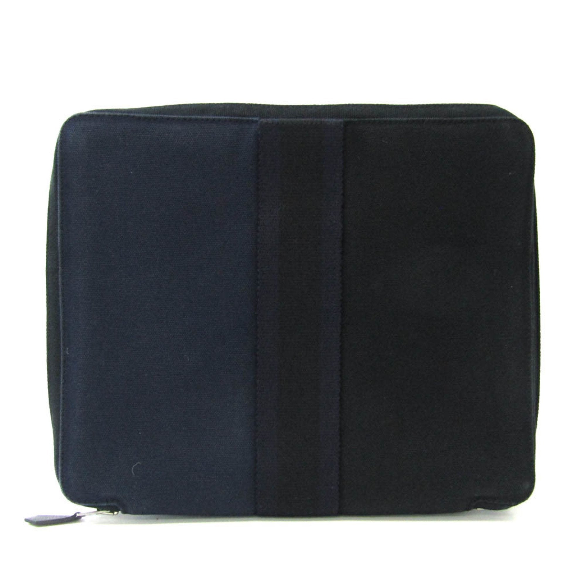 2275 Hermès Fourre Tout  Canvas Clutch Bag (Pre Owned)