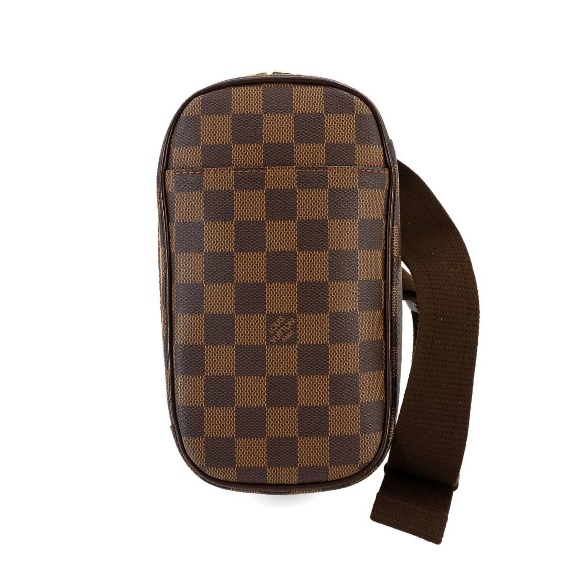 2275 Louis Vuitton Damier Canvas Ebene Damier Canvas Pochette Sling Bag (Pre Owned)