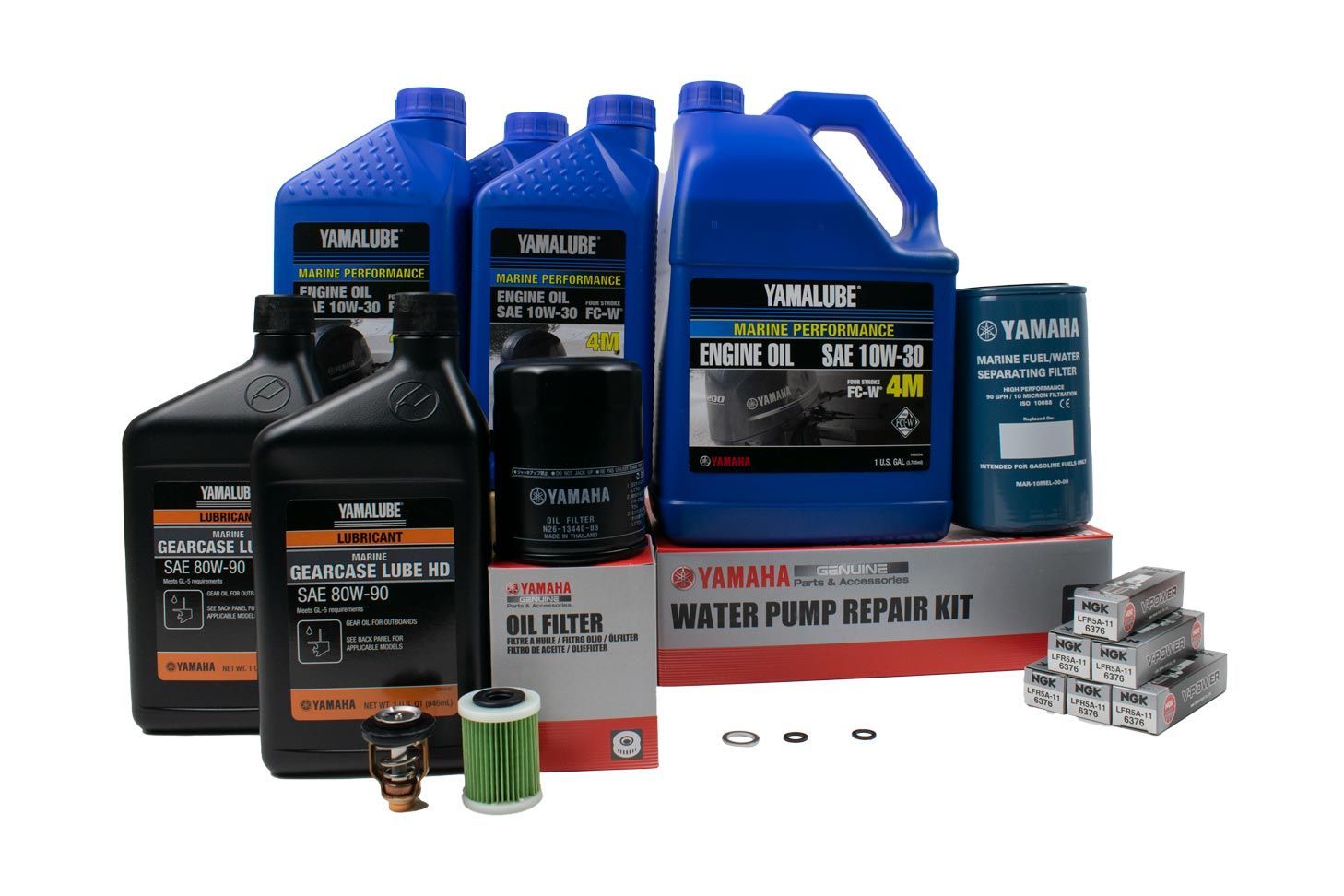 Yamaha 300 Hour Service Maintenance Kit   Yamalube 10W 30   F225 F250 F300 4.2L V6   All Models