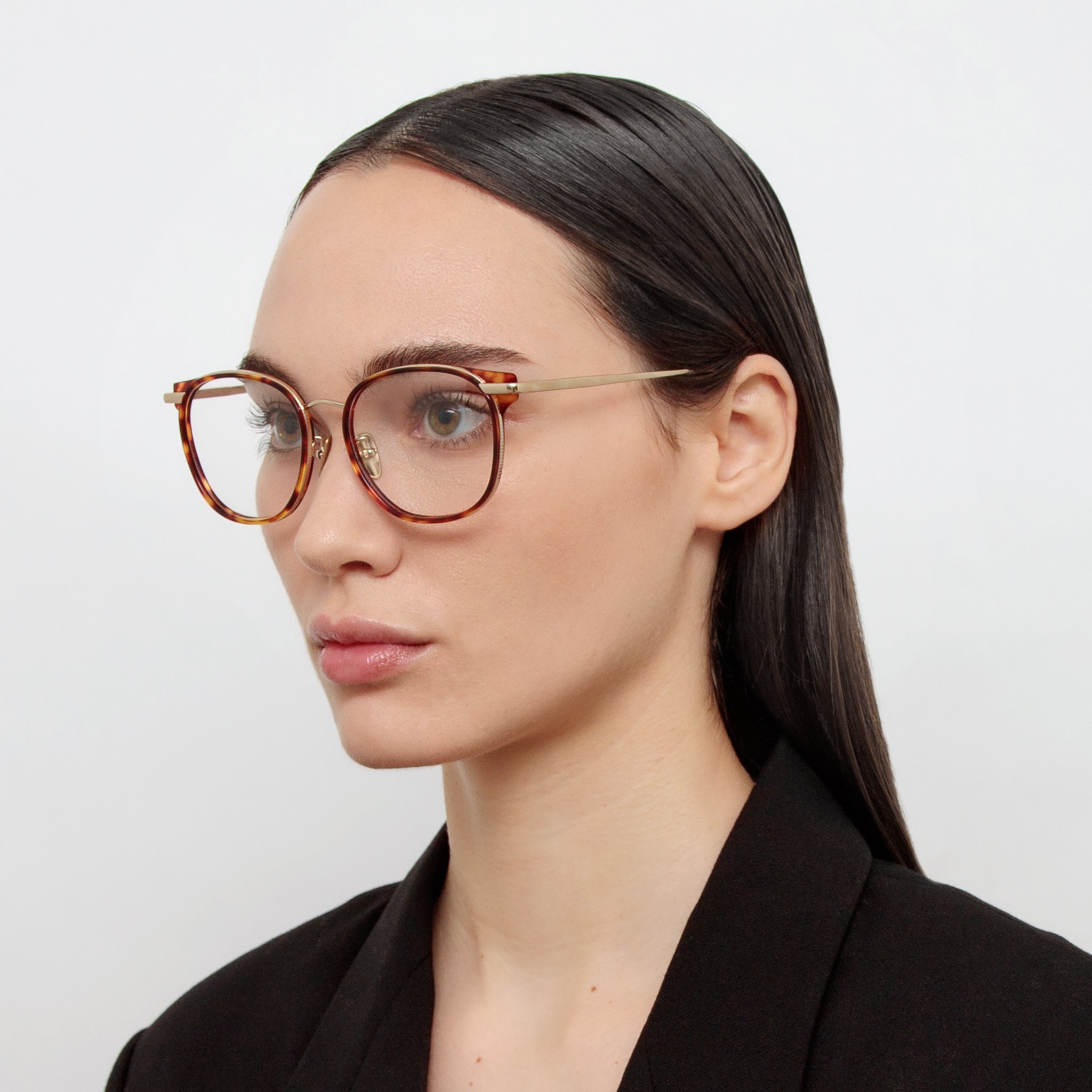Linda Farrow Bower Optical D Frame in Tortoiseshell C2 53