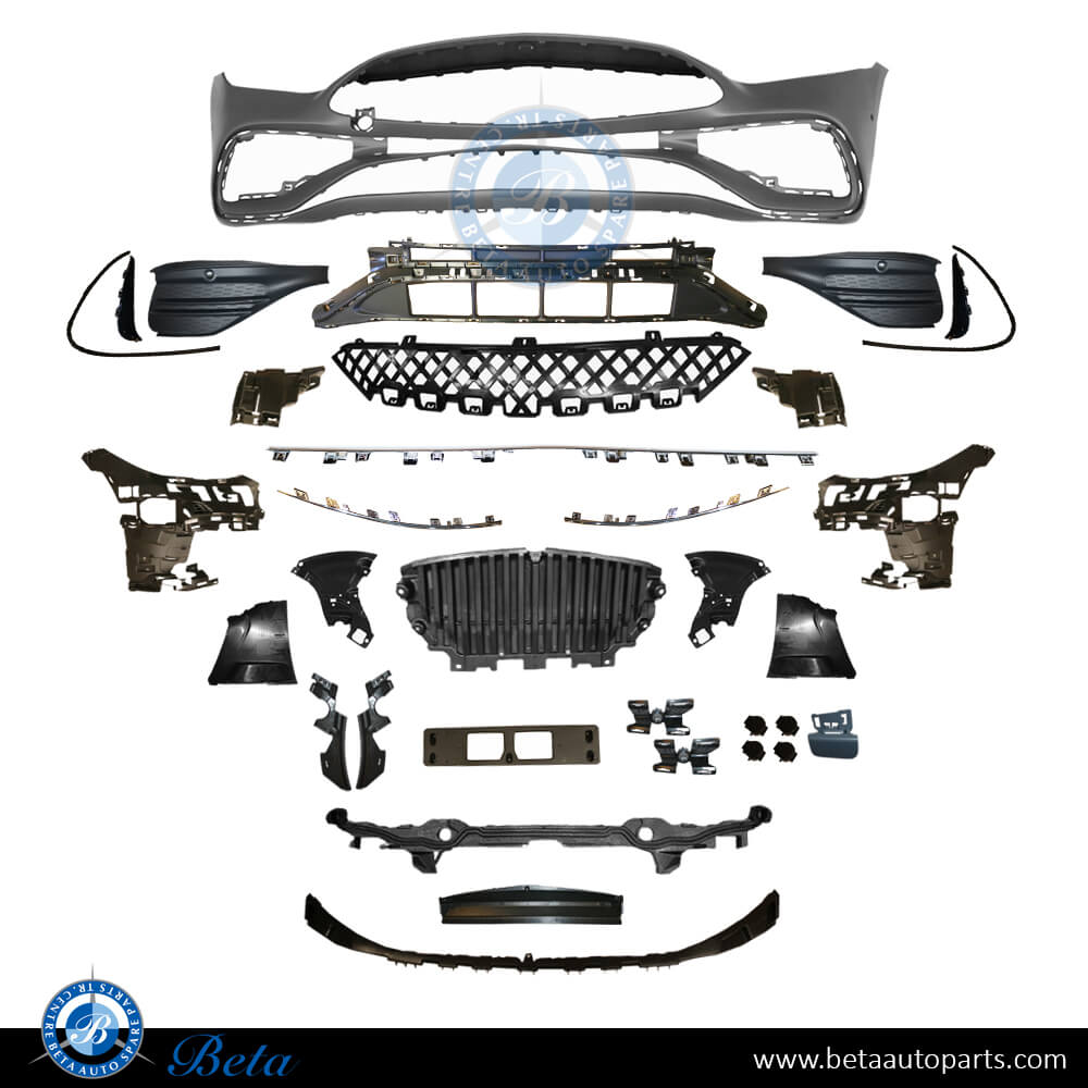BETAAUTOPARTS Mercedes C Class W206 (2022 Up), Front Bumper Normal AMG with Park Assist (Silver), Taiwan, 2068859201