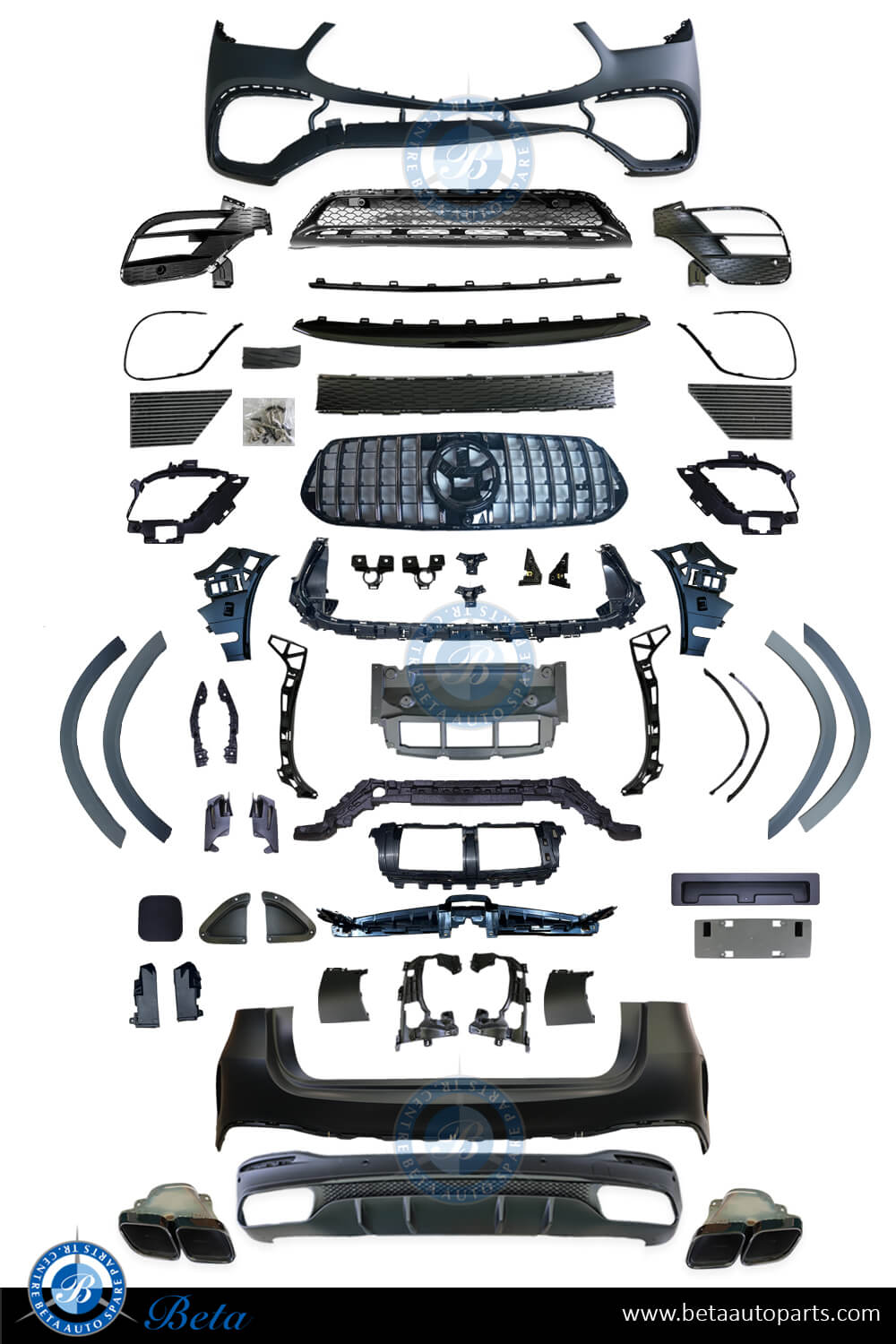 BETAAUTOPARTS Mercedes GLE Class W167 (2019 Up), Body Kit AMG Gle63S (Black), China