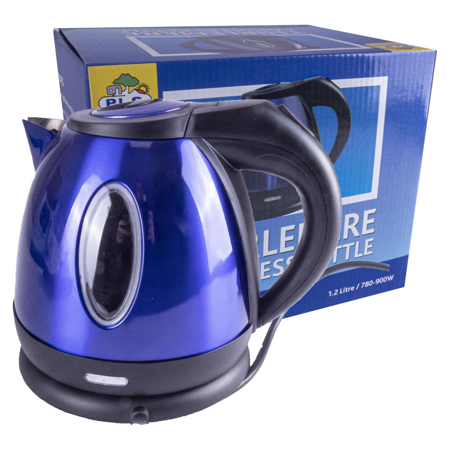 POWERPART Metallic Blue Low Power 1.2L 750W Cordless Kettle