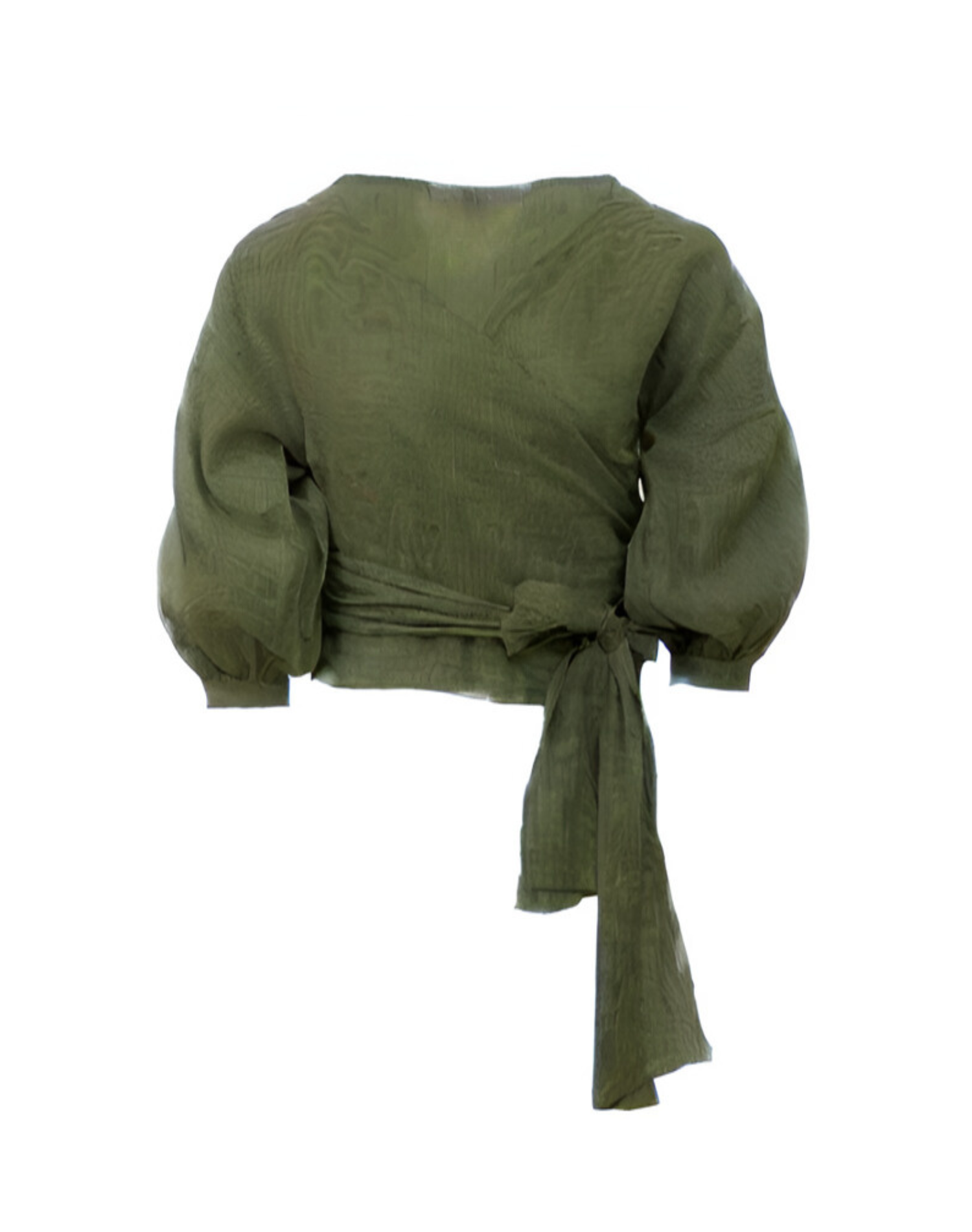 nary-wrap-top-army-green-linen-15_webp NARY Linen Wrap Top   Army Green   Sustainable