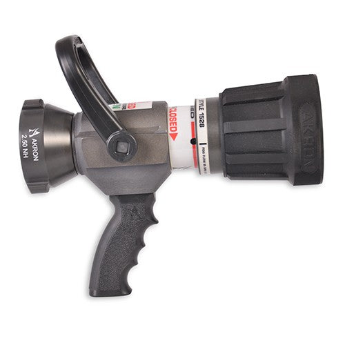 AKRON BRASS 1528 Akron High Range SaberJet Nozzles   Dual Shutoff   1 1/8" Tip Size