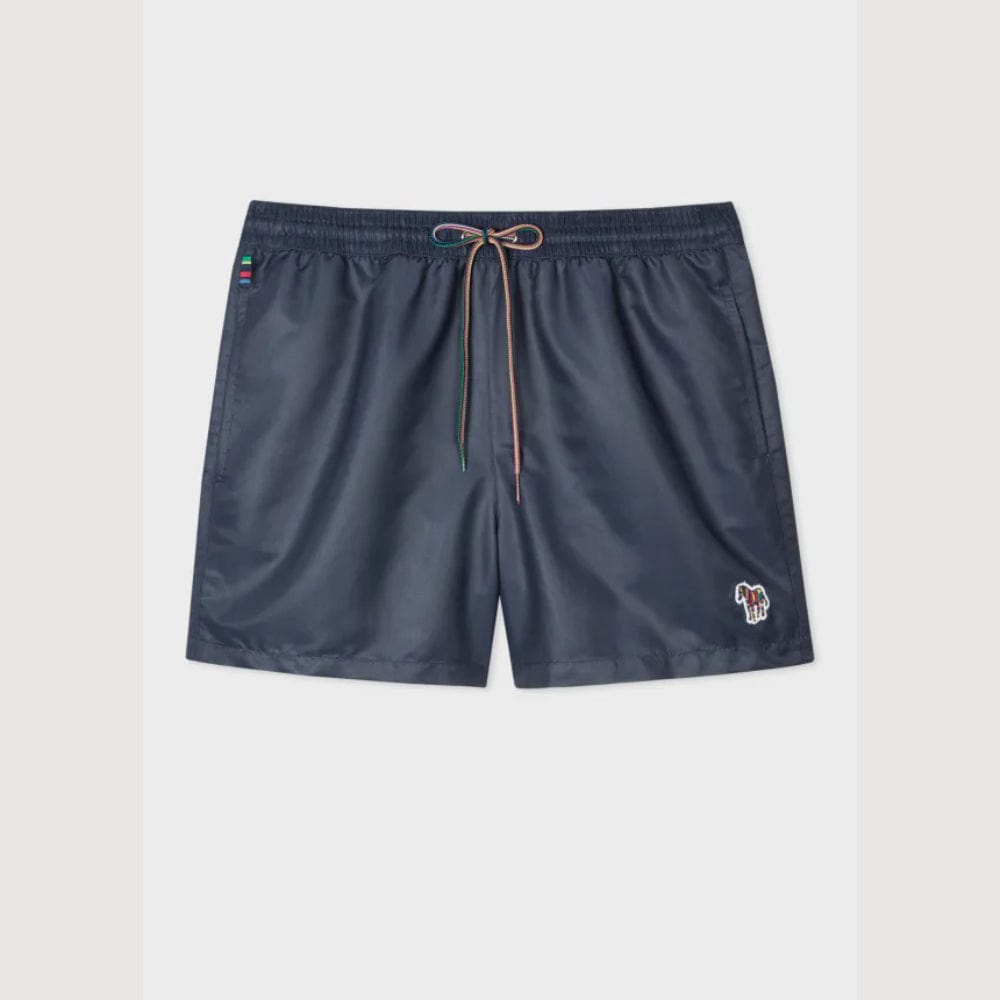 Paul Smith Zebra Logo Swim Shorts In Navy