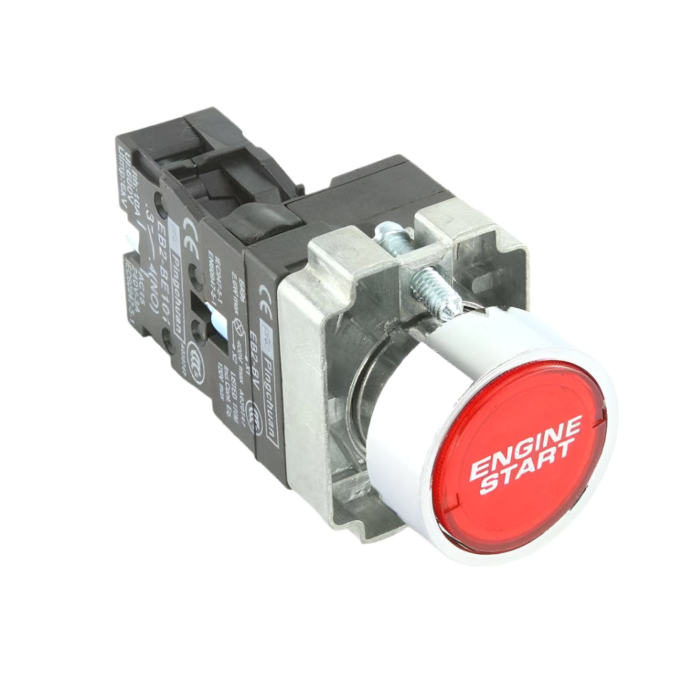 CBS Engine Start Push Button Chrome Bezel