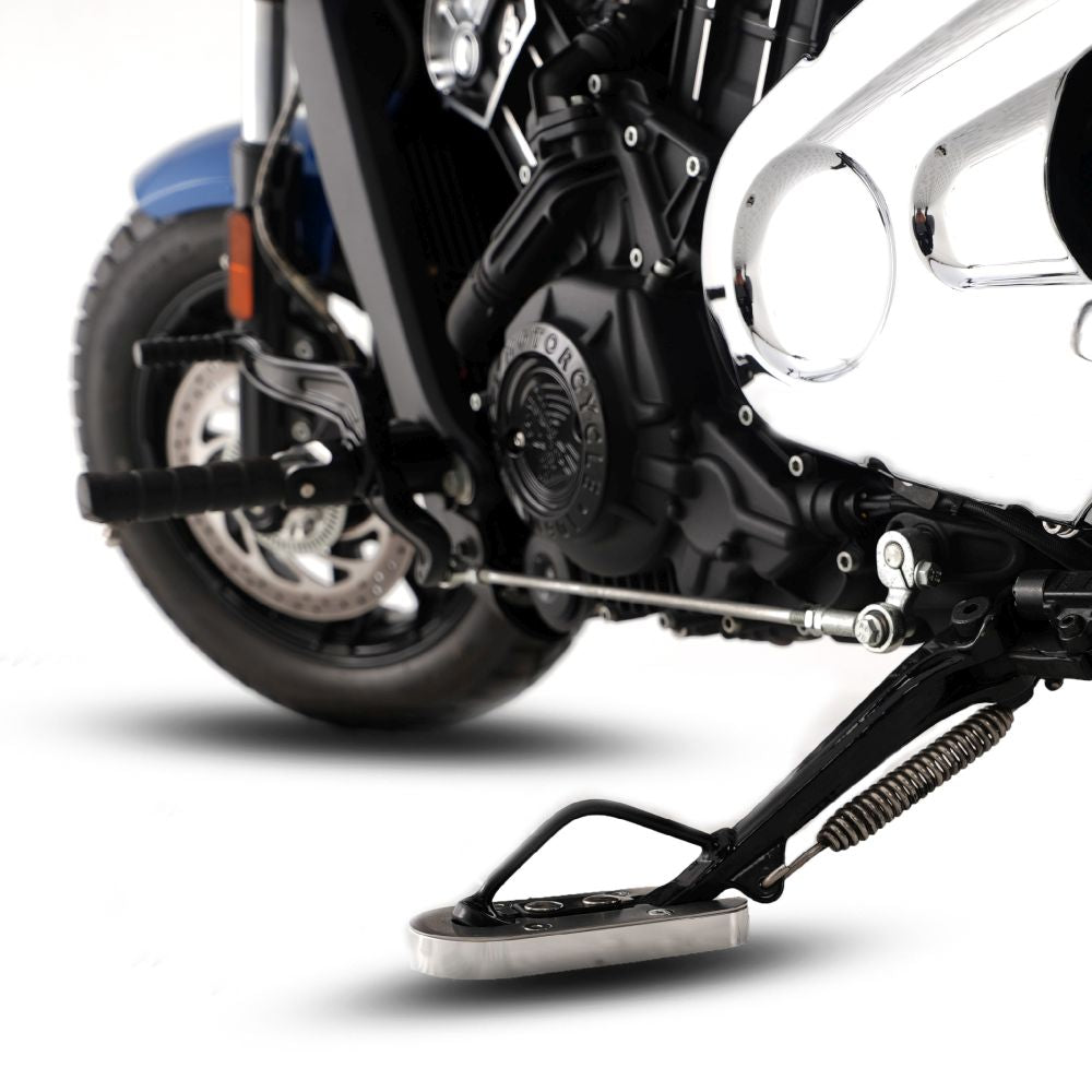 R&G Racing Silver Kickstand Shoe For 2015 2024 Indian Motorcycles Scout