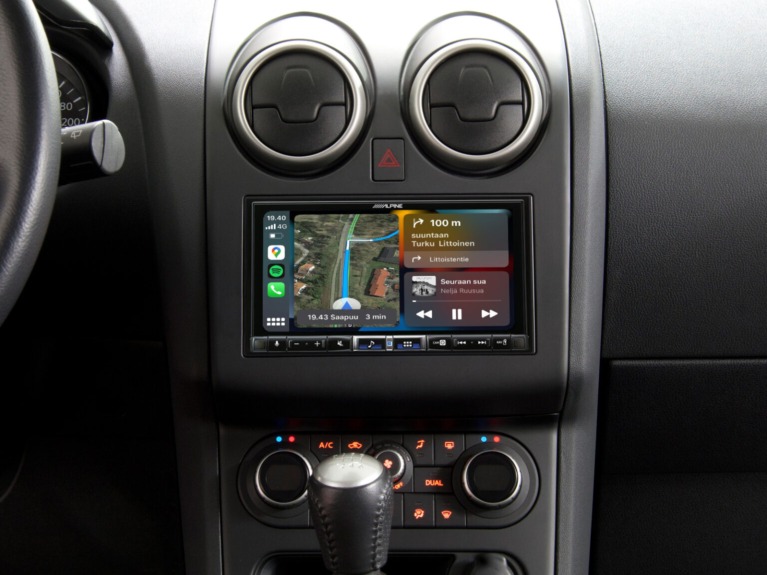 Alpine ILX 705D 2 din Media player Nissan Qashqai