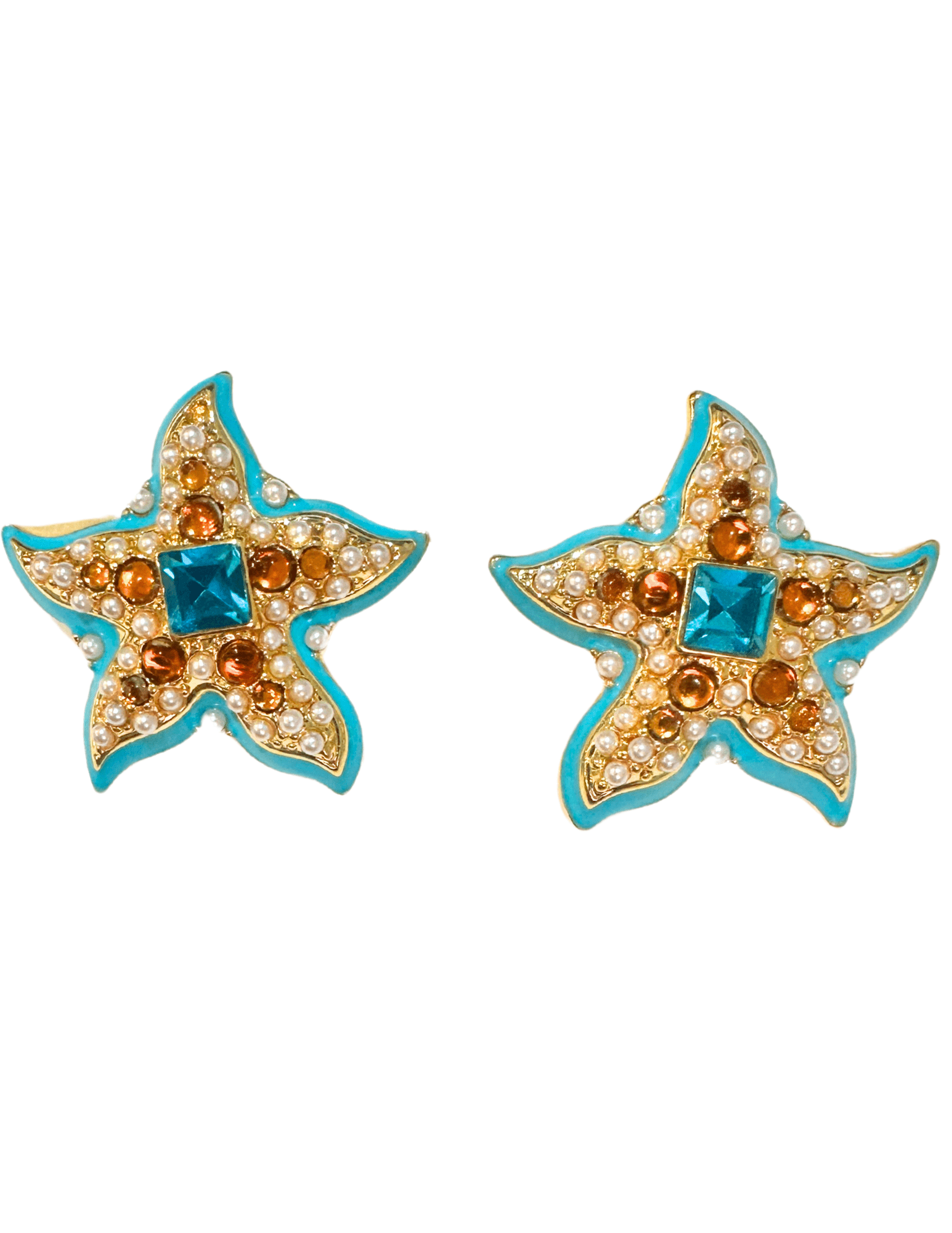 St. Barths La Robe Clip On Starfish Stud Earring