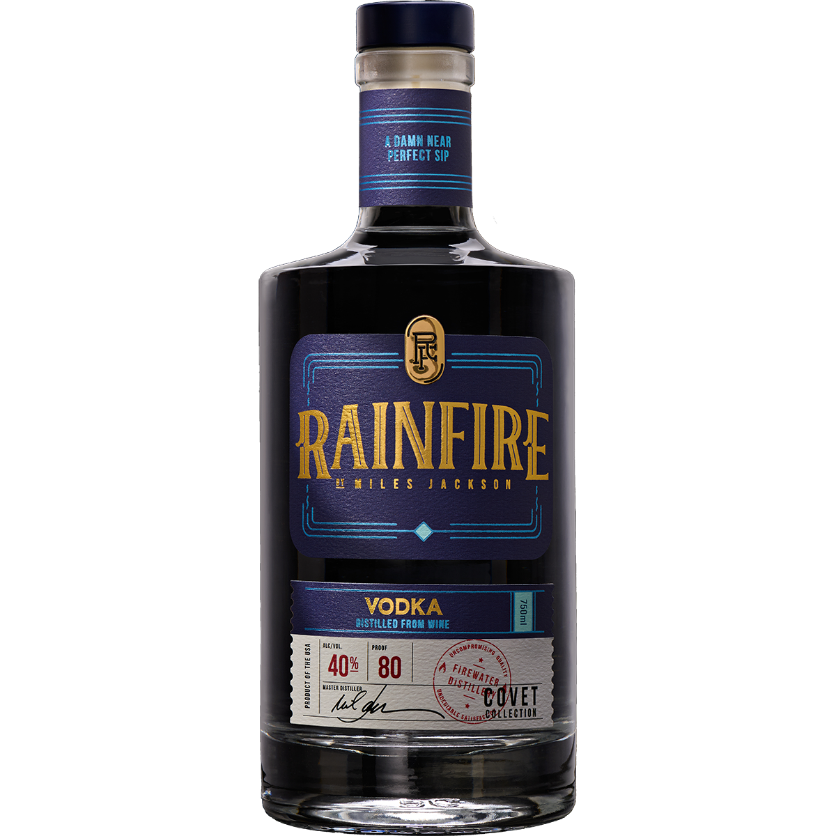 FIREWATER DISTILLERY Rainfire Vodka Distilled from Wine