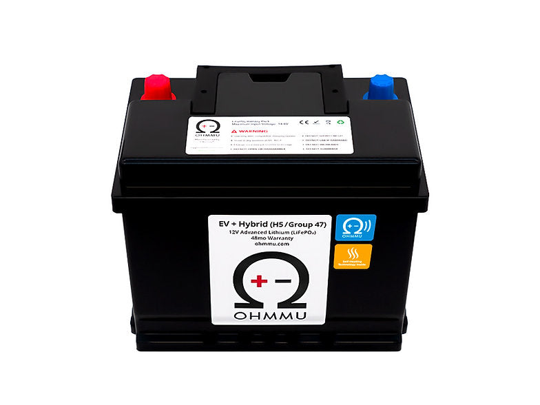 OHMMU Chevy Volt 12 Volt Lithium Battery, 2011 2019
