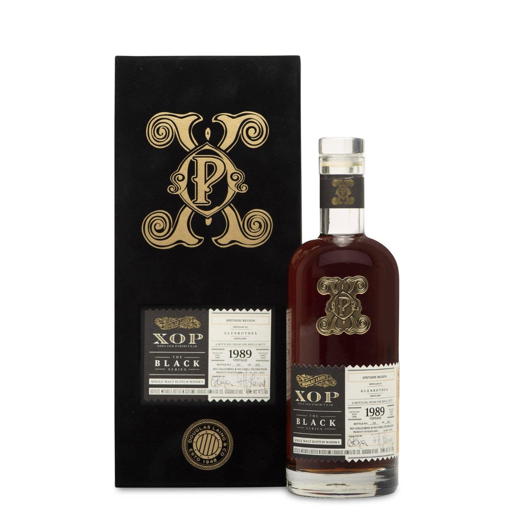 DOUGLAS LAING'S XOP The Black Series   Glenrothes 1989 30 Year Old