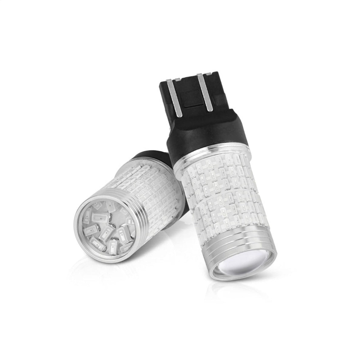 XTUNE POWER 9044519 FULL 360 DEGREE 144 x 3014 LED Chip Machine Soldered Into Each Bulb Red Color Red 1 Pair 7440 7443