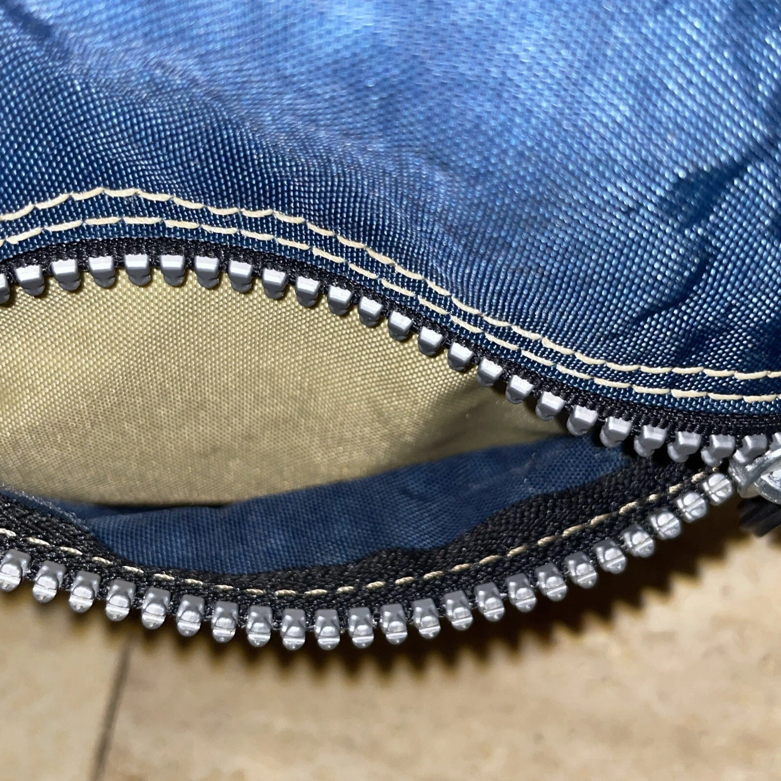 WANDLER Borsa cintura convertibile nylon vintage KIPLING marsupio e mini tracolla blu 6”x6”