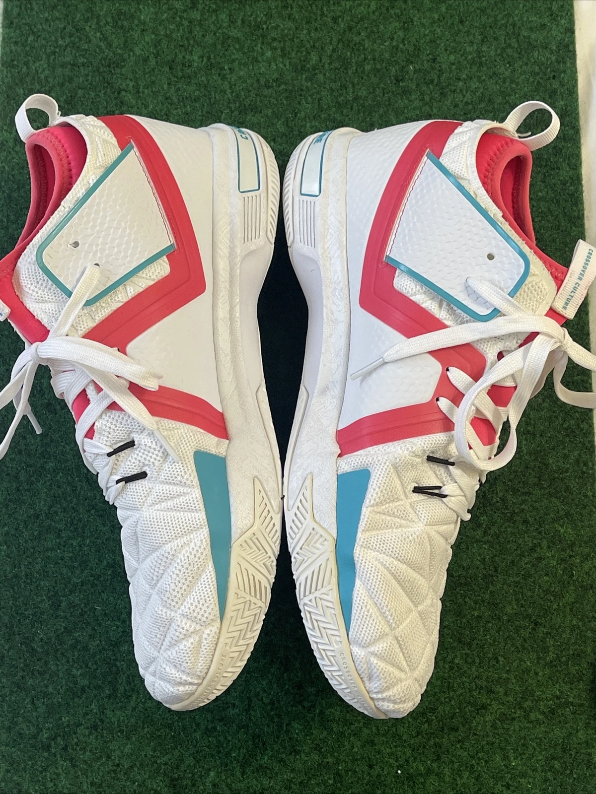 Crossover Culture Fortune LP White Light Miami Basketball Shoes Size 14