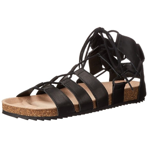 Loeffler Randall Sandals 6 Gladiator Pascal Leather Cork Comfort